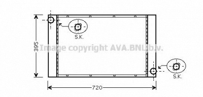 AVA QUALITY COOLING bw2287 -  Радиатор, охлаждение двигателя